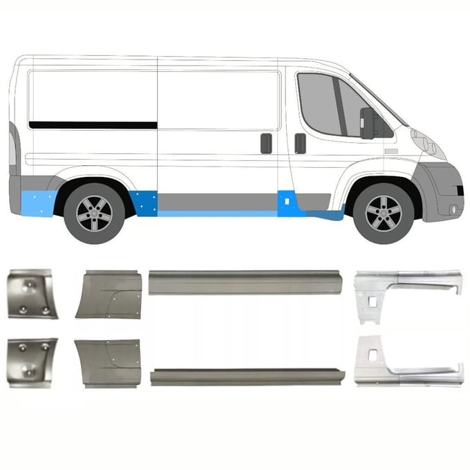 Reparatie dorpel voor Citroen Jumper 2006-2025 / Links + Rechts / Set