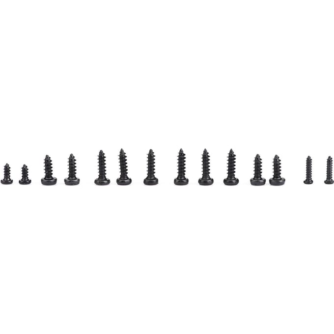 1000 stuks Kleine Schroeven Kruiskop Zelfborende Bouten Assortimentskit M1 M1.2 M1.4 M1.7 zwart