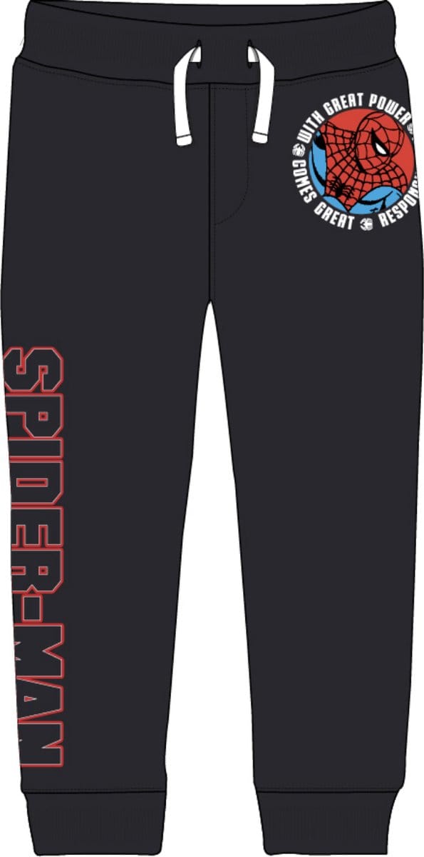 Marvel Spiderman - Joggingbroek / Vrijetijdsbroek - Zwart - Maat 110