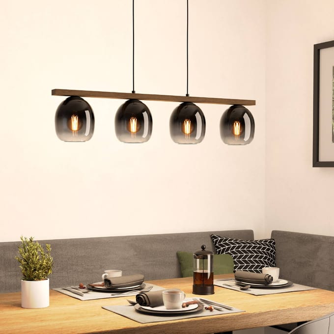 EGLO Filago Hanglamp - E27 - 88 cm - Zwart/Bruin