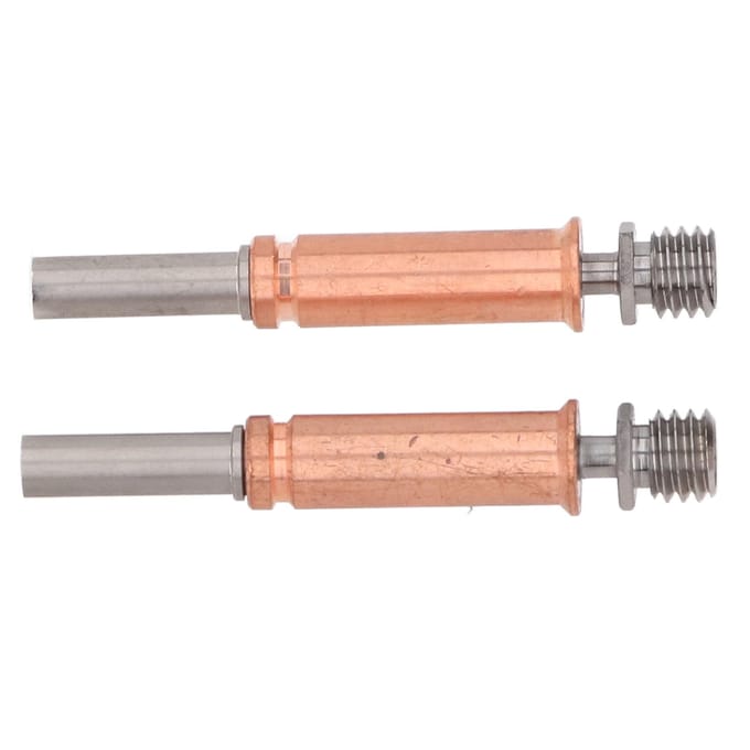 2 Stuks Bimetalen Heatbreak Ti Legering Koperlegering Hittebestendig Sterke Thermische Isolatie 3D Printer beige