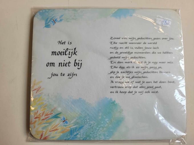 Muismat met prachtige tekst - Mousepad