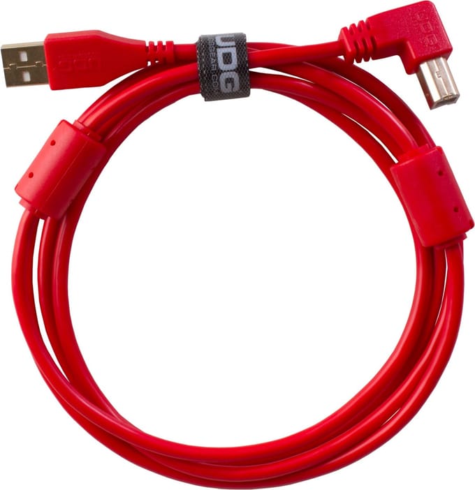 UDG Ultimate Audio Cable USB 2.0 A-B Red Angled 2m (U95005RD) - Kabel voor DJs