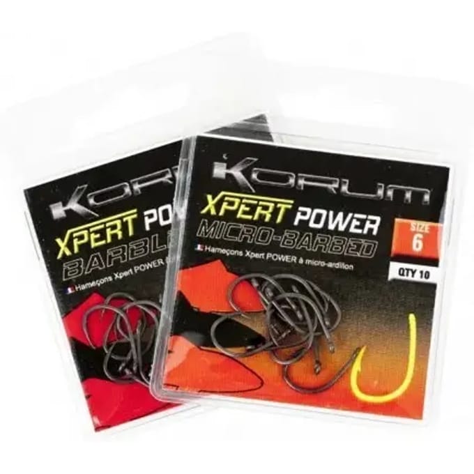 Korum - Haken Xpert Power Micro Barbed Hooks - Korum