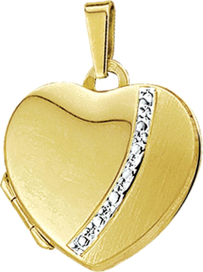 Medaillon Hart Bicolor Gestift