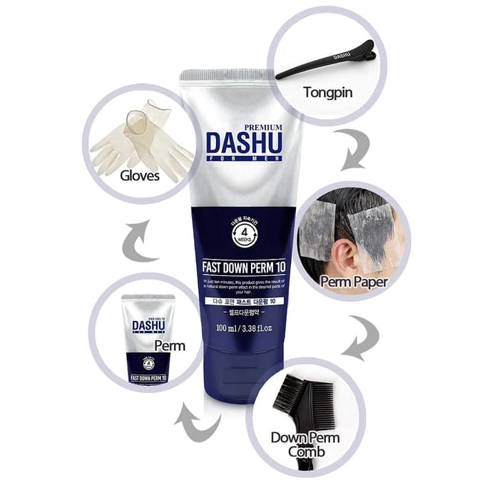 [DASHU] Pour Hommes Premium Défrisage Rapide 10 100ml blue