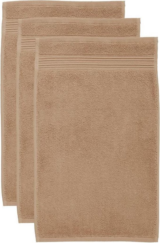 Beddinghouse Sheer set van 3 Gastendoekjes - 30x50 cm - Goud