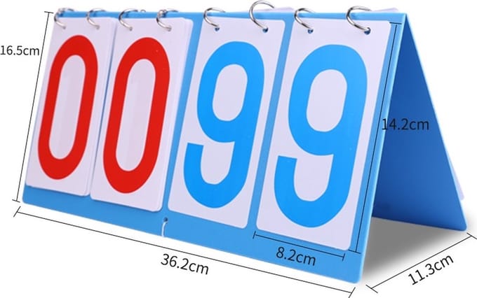 Scorebord Inklapbaar - Blauw - Score Bord