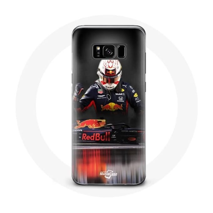 Coque - Maniacase - Samsung Galaxy S8 Plus - Formule 1 Max Verstappen - Protection - Souple noir