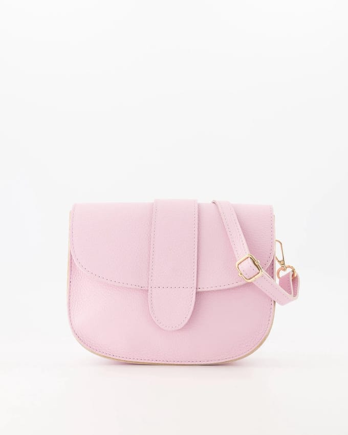 Tas- leer -lilacpink- nieuw voorjaar 2026-crossbody