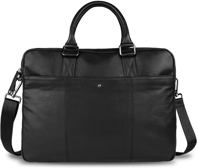 bugatti business tas laptoptas met laptopvak Black Magic Briefcase Black zwart