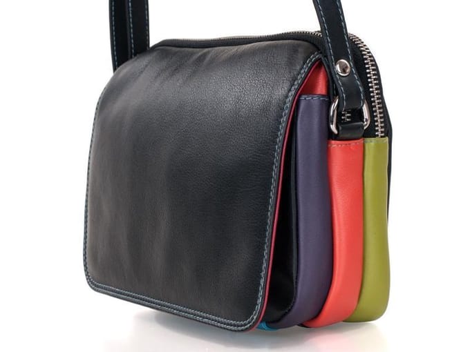 Pia Ries Schoudertas/Crossbody 6006 Tropical Leer - Multicolor