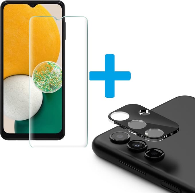 Display Bescherming Schermprotector Tempered Glass Screen Protector + Camera lens Beschermer Geschikt voor: Samsung Galaxy A13 5G A136