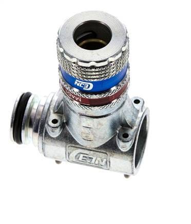 Staal/Messing DN 7.6 (7.2 Euro) Safety Luchtkoppeling Snelkoppeling CEJN Uitbreidingsset - CLS7-E-SE-C-1W