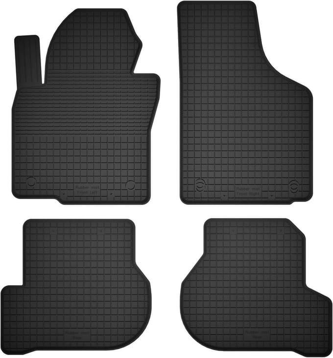 Wielganizator BasicProtect Serie - Rubber Automatten - Compatibel met Volkswagen Scirocco - Antislip - Weerbestendig