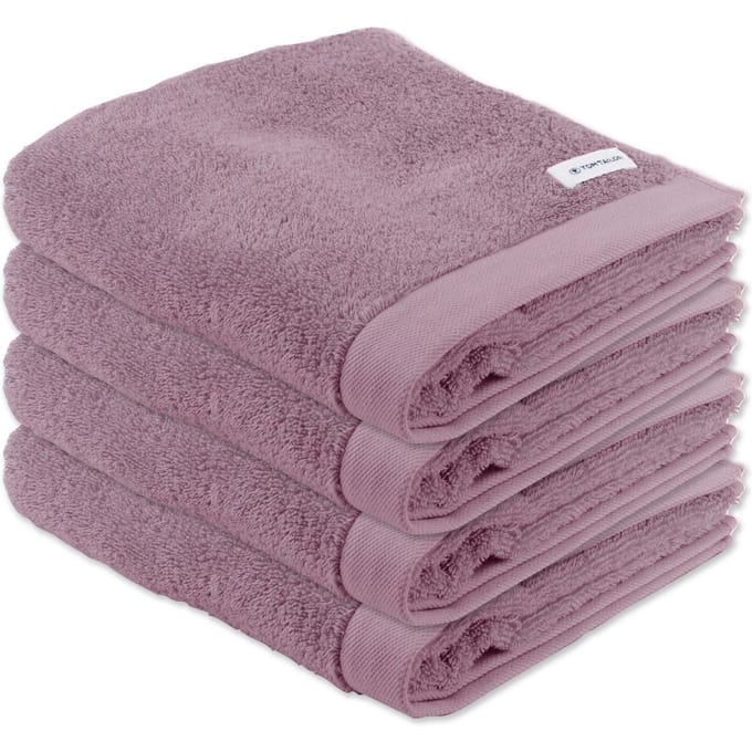 Tom Tailor Handdoek Color Bath Towel Een maat, 50x100 Verpakking van 4