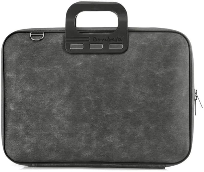 Bombata 15,6 inch Laptoptas Denim Jeans - 15 - Antraciet Zwart