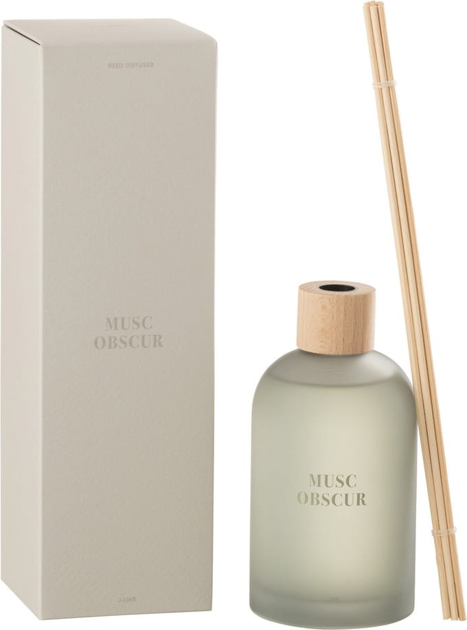 J-Line geurstokjes Accords Essentiels - Musc Obscur - blauw - 250 ml