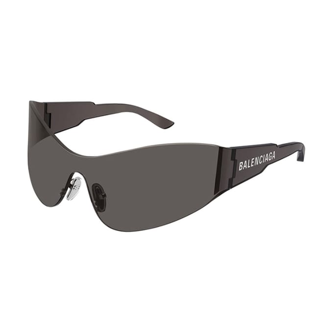 Balenciaga Mono Frame Zonnebril Grijs Dames Oogwerk BB0257S-001 Basic Packaging-Eyeglass Case,99,Black black