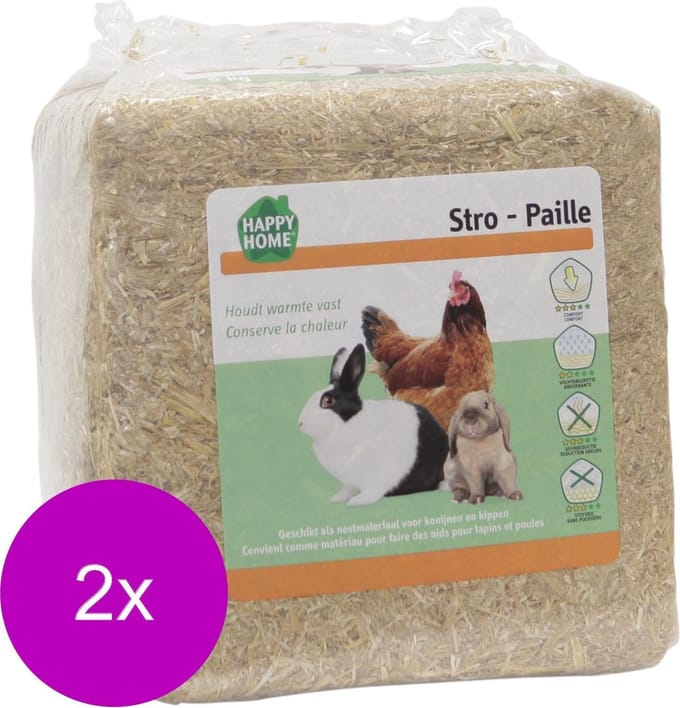 Happy Home Stro - Bodembedekking - 2 x 5 kg