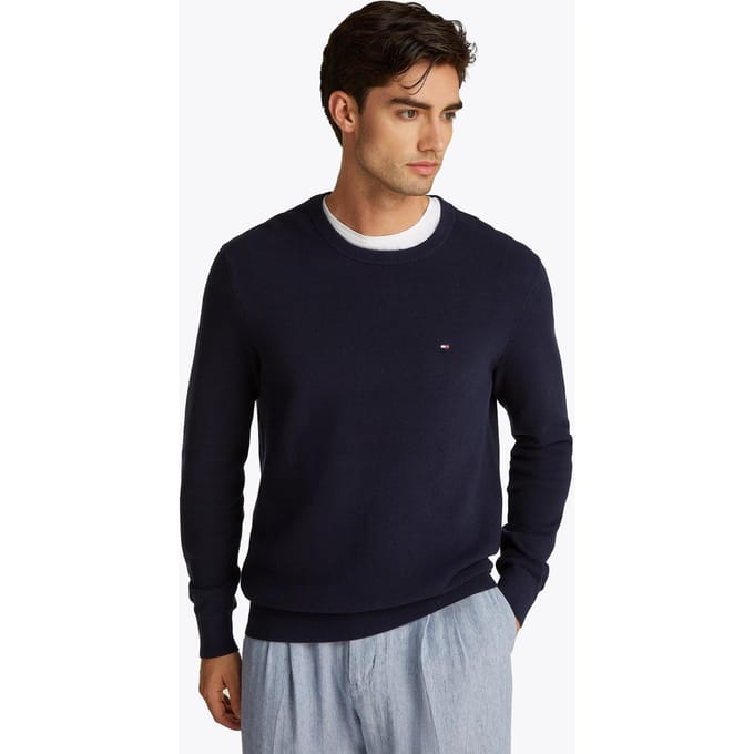 Tommy Hilfiger Essential Structure Sweater Navy Blue Taglia: XL | Maglioni a maglia Outlet | Uomo | Blu