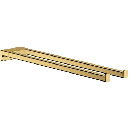 Hansgrohe AddStoris Q handdoekhouder 2-lids - goud
