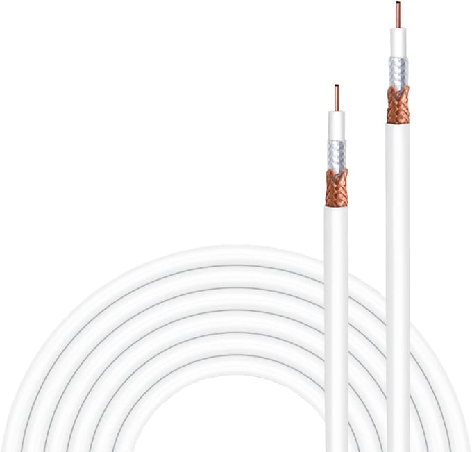 Coaxkabel 20 m Wit