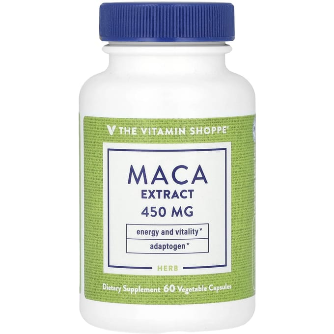 The Vitamin Shoppe, Extrait de Maca, 450 mg, 60 Capsules Végétales
