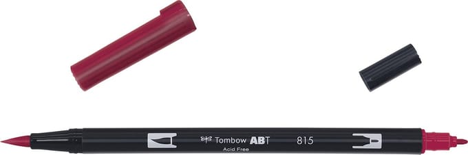 Tombow Brush pen - ABT 815 - Dual Brushpen - Cherry - Rood
