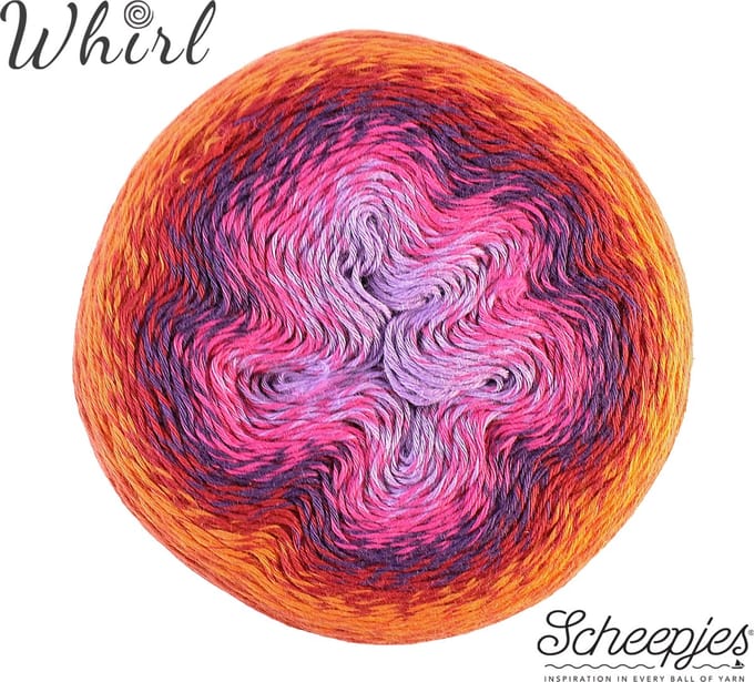 Scheepjes Whirl 1000m - Red Velvet Sunrise