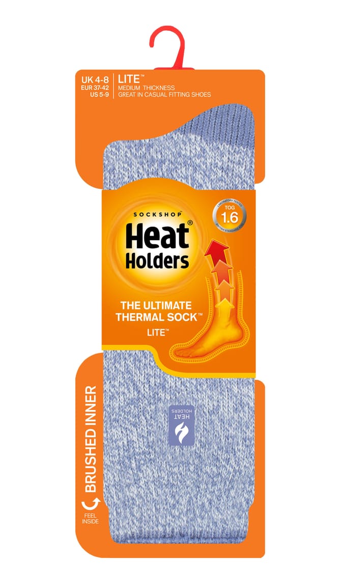 Heat Holders Lite - Geïsoleerde thermo damessokken - Denim (Venetië)