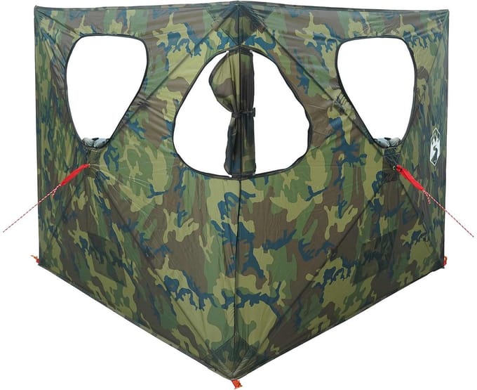 vidaXL - Jacht - Tent - Camouflage - 145 - x - 145 - x - 150 - cm - Polyester - en - Staal