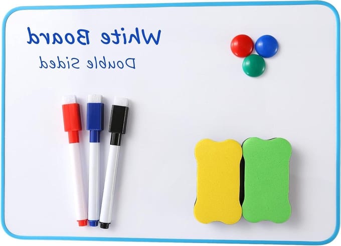 Magnetische mini whiteboardset - ideaal voor kinderen - A4 formaat
