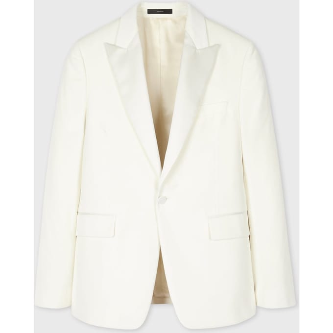 Paul Smith Evening 1btn Jacket White Maat: 48 | Blazers Outlet | Heren | Wit