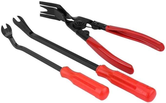 3 Stuks Deurtrim Rivets Clips Pliers Fastener Verwijder Tool Kit met Hefboom en Handvat
