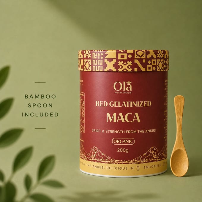 Red Gelatinized Maca Powder - Organic/Bio - 200g