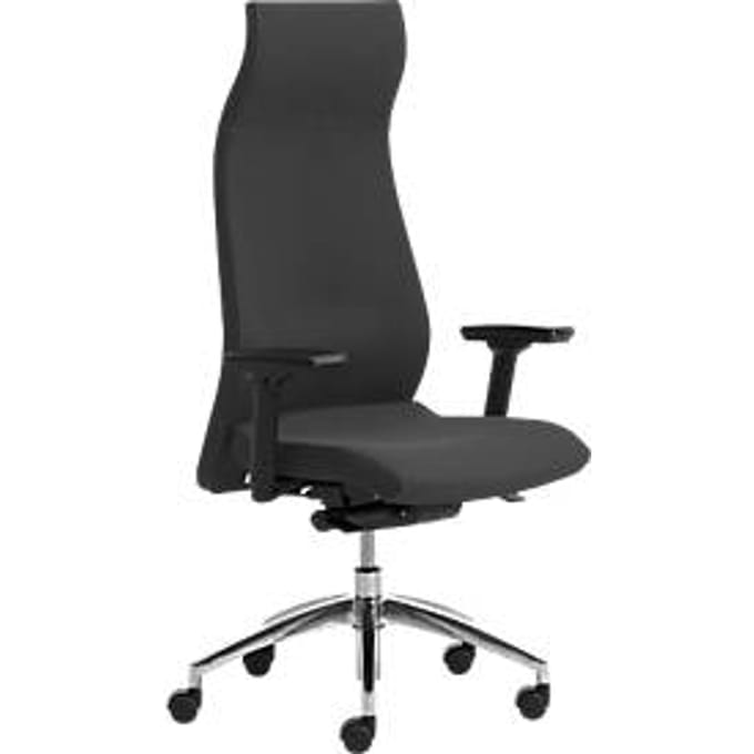 Directiestoel ENERGY, met armleuningen, synchroonmechanisme, CLIMATEX®-bekleding, zwart