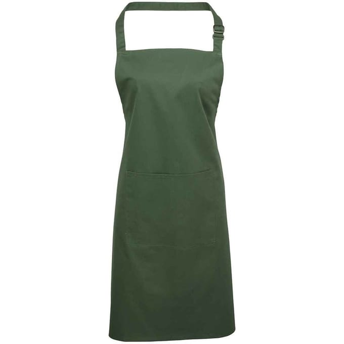 Premier Unisex Volwassenenschort met zakken (Mos)