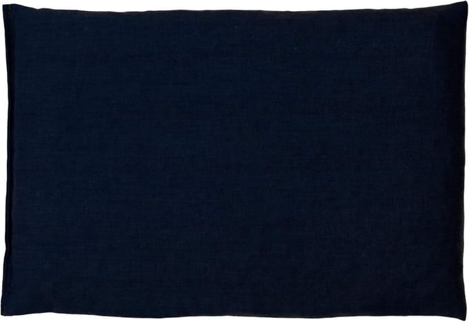 Warm en koud kruidenkussen gevuld met druivenpitten 30x20 cm donkerblauw