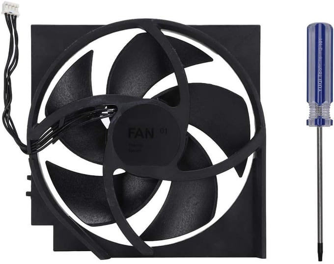 Interne koelventilator - Vervangen - Duurzaam ABS-materiaal - 5 bladen - Inclusief schroevendraaier - Compact formaat