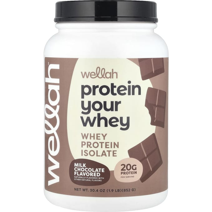 Echt waar, Protein Your Whey, wei-eiwitisolaat, melkchocolade, 852 g (1,9 lb)