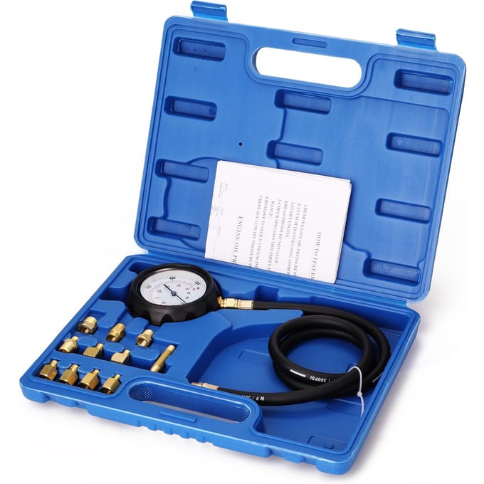VT01052 12 stuks Motoroliedrukmeter Diagnostisch Testgereedschap Cilindermeter Compressiemeter veelkleurig