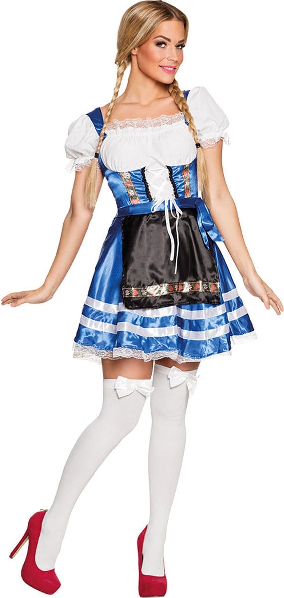 Boland - Kostuum Helena blauw (L) - Volwassenen - - Bierfeest