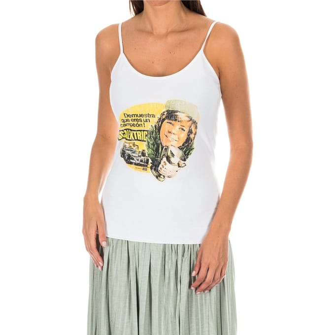 Dunne tanktop met ronde hals ADM0027 vrouw