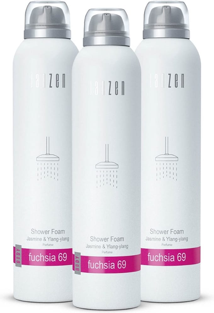 JANZEN Shower Foam Fuchsia 69 3-pack