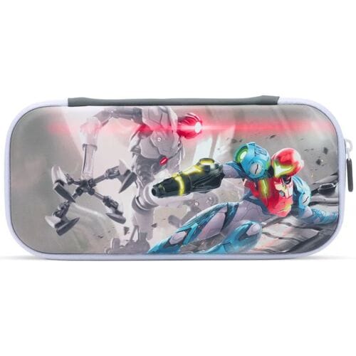 PowerA Slim Case - Geschikt voor Nintendo Switch (OLED Model), Geschikt voor Nintendo Switch & Geschikt voor Nintendo Switch Lite - Metroid Dread