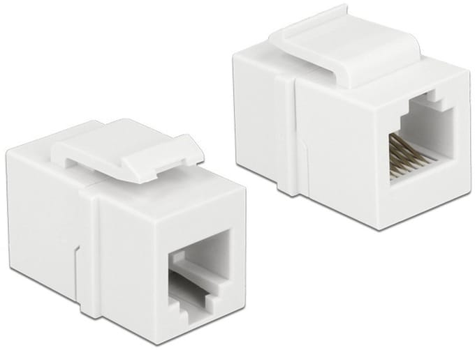 Keystone module RJ12 - wit