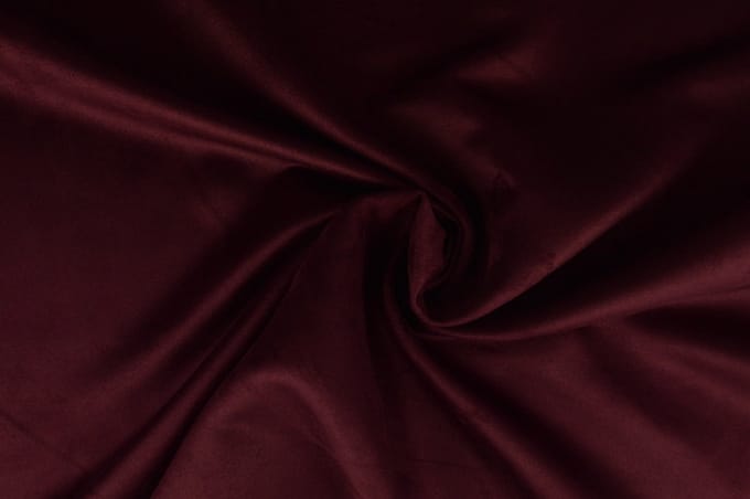 10 meter suedine - Aubergine - 100% polyester