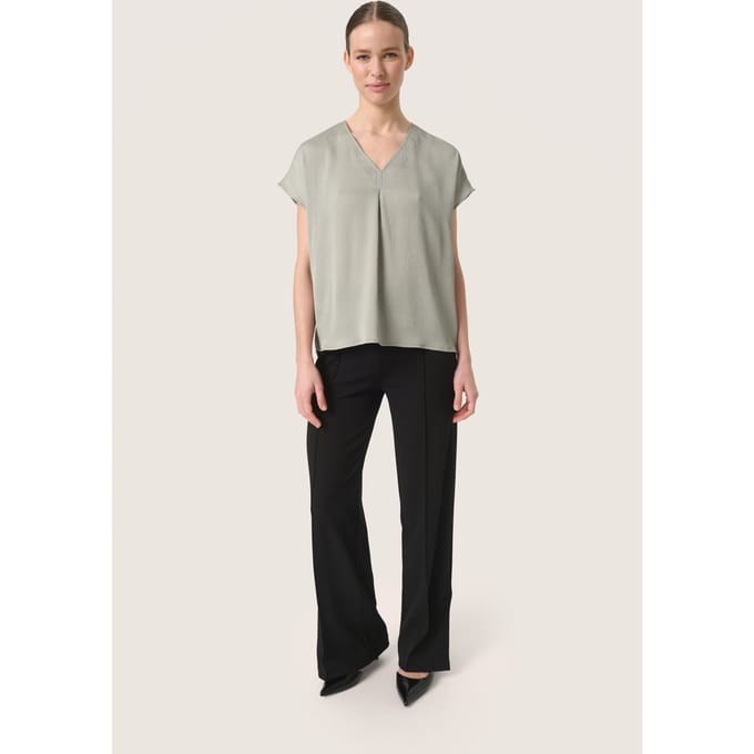 Mouwloos shirt Regular fit Shadow light grey