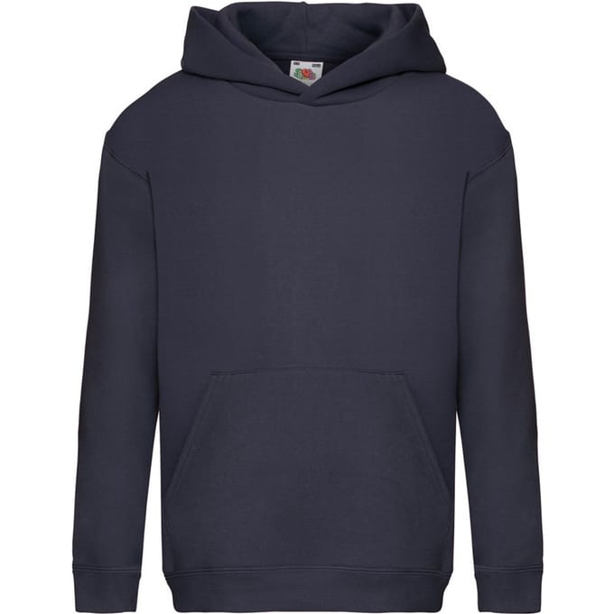 Fruit of the Loom Sweatshirt met capuchon voor kinderen/Kinderen (Deep Navy)